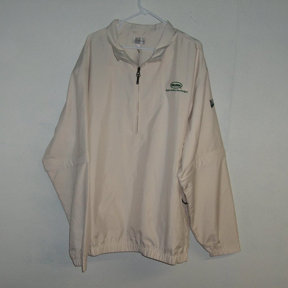 Cutter and Buck convertible pullover lined windbreaker, Measures 52" Chest